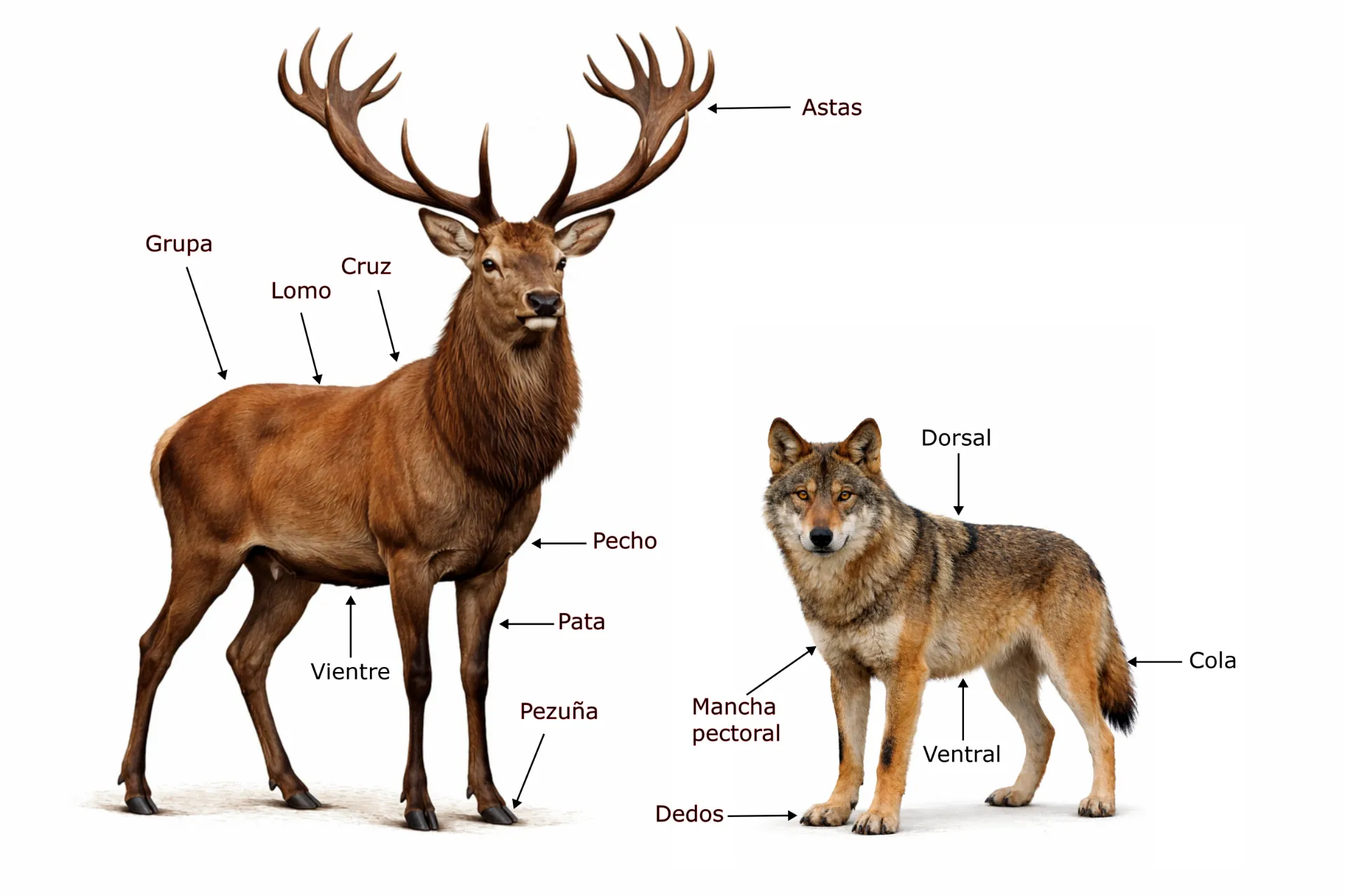 Map of Mammal Parts